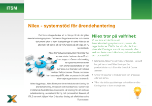 Nilex - systemstöd för ärendehantering