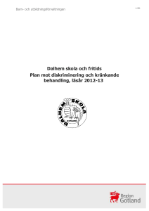 Plan mot diskriminering och kränkande