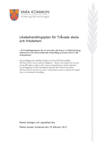 6. åtgärdande arbete vid uppkomst av diskriminering, trakasserier