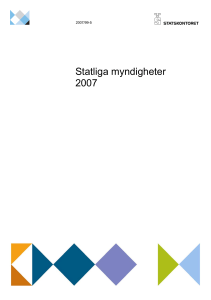 Statliga myndigheter 2007