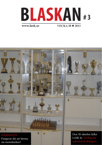 Nr 3/2013 - Lunds Akademiska Schackklubb
