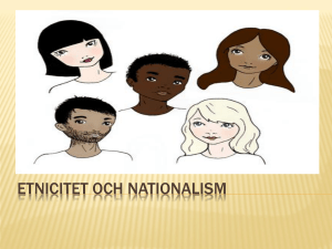 Etnicitet och Nationalism - Richard Walls