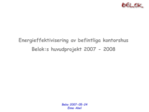 Energibehov kWh/(m 2 år)