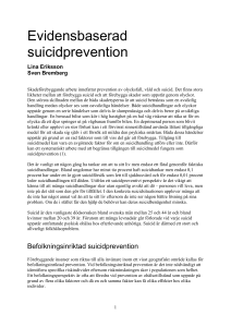 Evidensbaserad suicidprevention