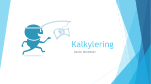 Kalkylering - välkommen till ekonomilarare.se