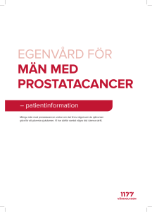 EgEnVård för män med prostatacancer