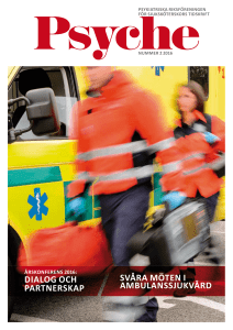 dialog och partnerskap svåra möten i ambulanssjukvård
