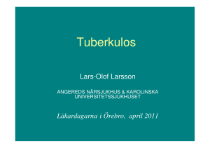 Tuberkulos - Region Örebro län