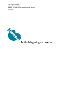 Inför delegering av insulin
