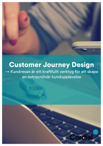 Customer Journey Design