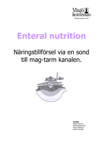 Enteral nutrition