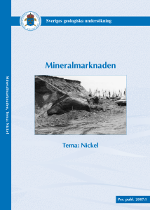 Mineralmarknaden. Tema - Nickel Mountain Resources AB