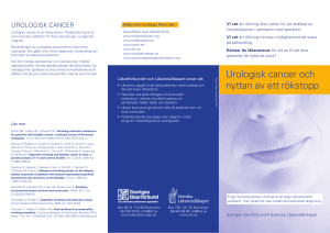 Urologisk cancer och nyttan av ett rökstopp