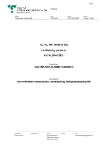Avtal 1662013-062 Marie Hellsten konsultation, handledning