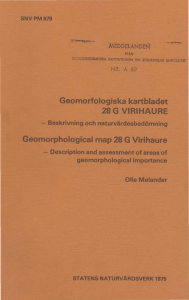 Geomorfologiska kartbladen 28G VIRIHAURE