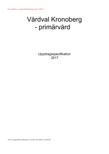 Vårdval Kronoberg - primärvård