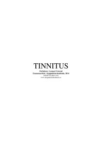 tinnitus - Akupunkturakademin
