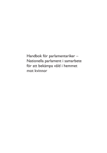 Handbok för parlamentariker – Nationella parlament i samarbete för