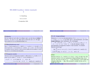 MS-A0409 Grundkurs i diskret matematik II