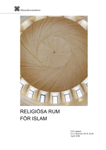 Religiösa rum för islam - FoU-rapport