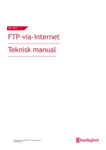FTP-via-Internet Teknisk manual