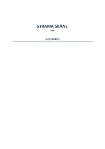 Strama Skåne app för slutenvård