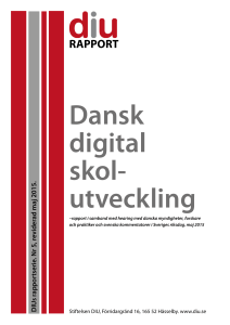 DIUs rapport: Dansk digital skolutveckling