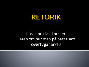 Retorik – PowerPoint