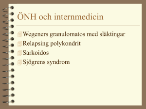 ÖNH och internmedicin - Svenskt Rhinologiskt Sällskap