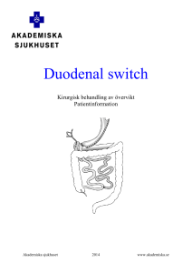 Duodenal switch - Akademiska sjukhuset