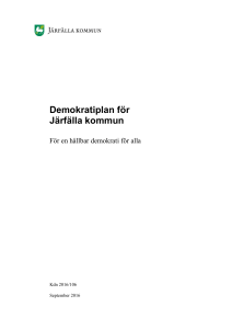 07 05 Demokratiplan för Järfälla kommun