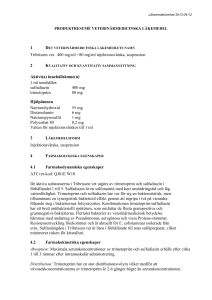 Tribrissen vet. suspension for injection SmPC
