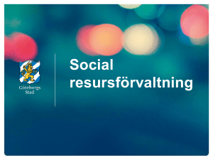 Social resursförvaltning - Social utveckling