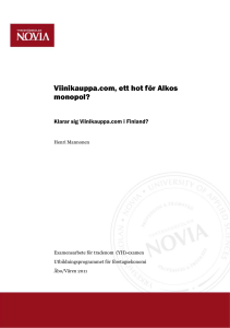 Viinikauppa.com, ett hot för Alkos monopol?