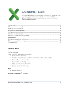 Excel basics - Center