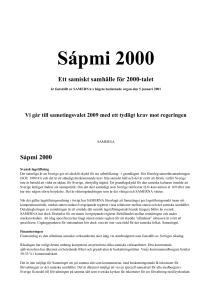 Hemsida Sápmi 2000