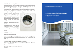 Clostridium difficile-infektion Patientinformation
