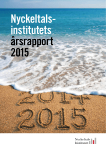 Nyckeltals- institutets årsrapport 2015