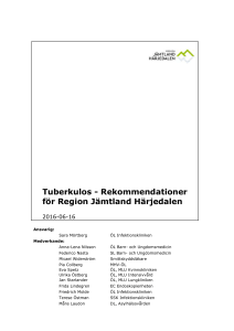 Tuberkulos - Rekommendationer för Region Jämtland
