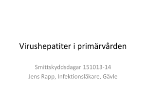 Virushepatiter i primärvården