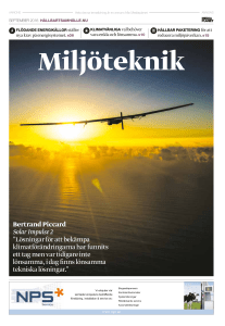 Bertrand Piccard Solar Impulse 2 ”Lösningar för
