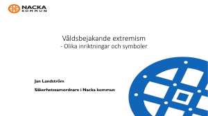 Våldsbejakande extremism - Olika inriktningar och