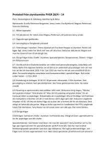 Protokoll från styrelsemöte PVGR 28/4 – 14