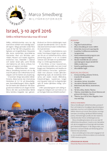 Israel, 3-10 april 2016