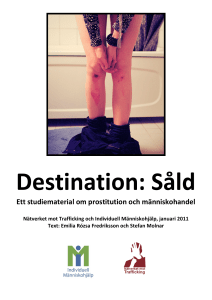 Ett studiematerial om prostitution och människohandel