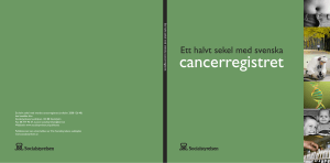 cancerregistret - Socialstyrelsen