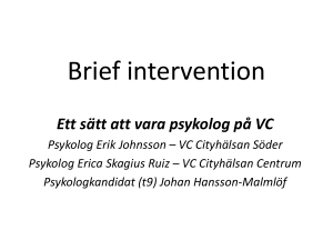 Brief intervention - Psykologprogrammet.se