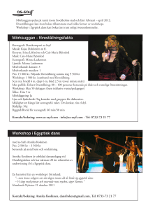 Mörksuggan - föreställningsfakta Workshop i Egyptisk dans