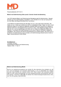 Pressmeddelande 2017-03-13 Malmö mot Diskriminering söker