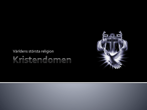 Kristendomen - svenskareligion